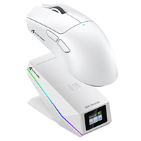 Souris de jeu légère ATTACK SHARK X11 Pro V2 avec écran TFT, base de charge, câble enroulé C06, souris gamer tri-mode, vente en gros