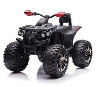 Quad électrique 12V7AH pour enfants, en plastique, avec pneus à crampons, lumières LED, 4 roues, voiture électrique pour enfants de 5 à 7 ans