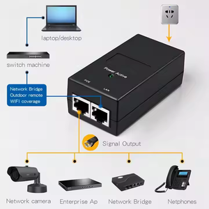 من المصنع OEM محولات POE لسطح المكتب السلبي 48 0.5A 10/41/V/Mbps لكاميرا IP الأمنية لكاميرا IP CCTV - Product Image 5