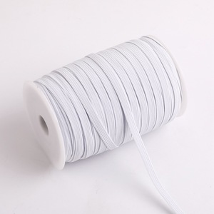 Nhà máy trong kho Polyester ban nhạc đàn hồi cho quần áo Mặt nạ mắt 0.3-1.5cm đi bộ ngựa Cuff màu đen và trắng Xương Cá Phong Cách - Product Image 2