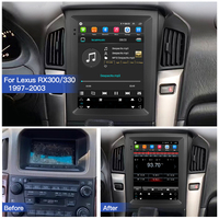 STWEI Android14 Tesla Écran autoradio GPS Navigation Multimédia pour Lexus RX300 Toyota Harrier 1998-2003 Carplay DSP RDS 4G