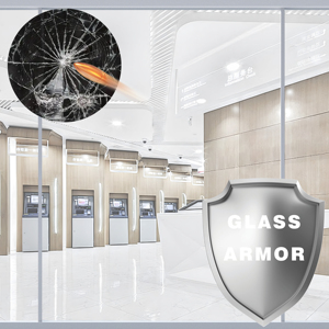 14 mil chống đạn chất lượng an ninh phim rõ ràng chống nổ chống vỡ cửa sổ an toàn phim an ninh Xây dựng kính phim - Product Image 1