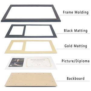 Cadre photo personnalisé écologique 5x7 A4 7x9 PS diplôme de fin d'études avec double tapis pour cadeaux de fin d'études - Product Image 6