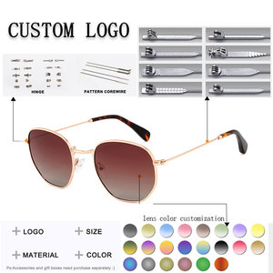 Gafas de sol ovaladas con montura completa, unisex, a la moda, protección UV400, protección solar para adultos - Product Image 2