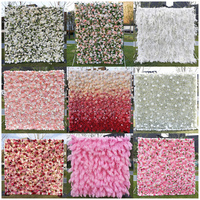 QSLH-CF274 enrouler fleur mur tissu Rose fleur mur violet fleur toile de fond violet mariage scène décoration