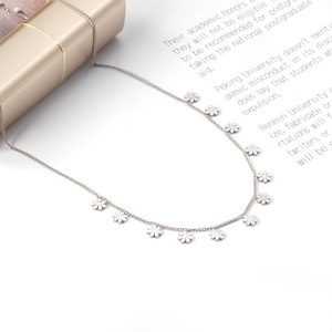 Colliers et pendentifs en acier inoxydable tendance, couleur or, collier ras du cou pour femmes, bijoux - Product Image 6