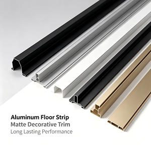 Profils décoratifs modernes en alliage d'aluminium pour extérieur et intérieur, plinthes dissimulées, garnitures de bordure de balcon, panneaux muraux - Product Image 5