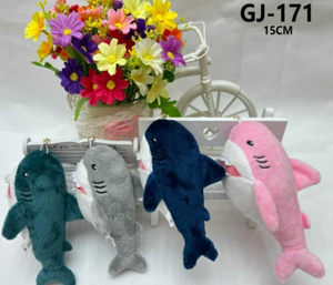 Giocattolo da appendere a forma di squalo in peluche, 15 cm, morbido peluche per bambini dai 2 ai 4 anni, accessorio unisex - Product Image 3