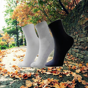 Fall/Winter Crew Running Ankle <b>Socks</b> Knitted 100% Cotton Thick Sweat-Wicking Odor-Resistant Quick-Drying Non-Slip Mens - Product Image 3