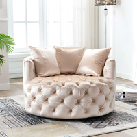 Chaise de canapé simple inclinable en Offre Spéciale chaise longue pivotante en acier inoxydable pour chambre d'hôtel à domicile ou bar