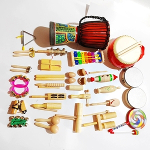 Ensemble complet d'instruments de percussion en bois Orff pour la maternelle, les cours de musique et les établissements d'éducation préscolaire - Product Image 1