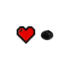 YINI fabricante personalizado totalmente hecho a mano resina Pixel corazón Pin Set-esmalte-como Retro videojuego estilo Aleación <span class=keywords><strong>de</strong></span> Zinc Badgees - Product Image 4