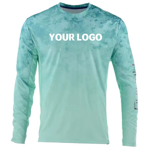 เสื้อตกปลาแบบแห้งเร็วสั่งทำพิเศษ ป้องกันแสงแดด เสื้อผ้าตกปลา น้ำหนักเบา เสื้อเจอร์ซีย์ตกปลา - Product Image 4