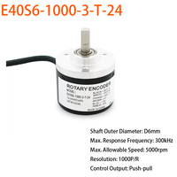 Encodeur Rotatif Autonics E40S6-1000-3-T-24 1000PPR TTL 24V Protection IP50 Courant 60mA pour Machine CNC et Retour d'Information du Servomoteur