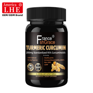 Cápsulas de Cúrcuma y Curcumina Shecome de Alta Calidad, Suplemento para la Salud de las Articulaciones para Adultos, Suplemento Herbal de Cúrcuma - Product Image 1