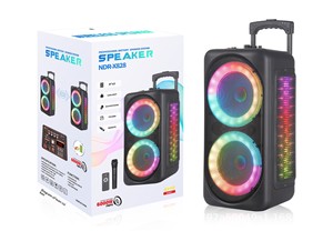 NDR Brand Factory's Portable Mini 8-Inch Dual Outdoor Speaker 40W High para Square Dance Home <span class=keywords><strong>Radio</strong></span> Caja de carga LED - Product Image 6