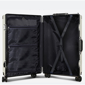 Valise de haute qualité à roulettes universelles, résistante aux chutes, 20/24/26/28 pouces, avec serrure de <span class=keywords><strong>remorque</strong></span>, barre de traction, cadre en aluminium, envoi - Product Image 5