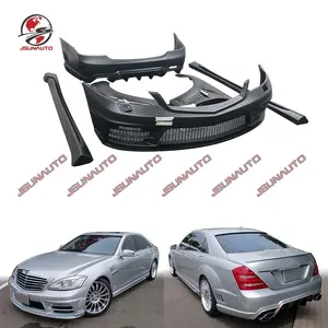 Pieza de ajuste para Mercedes S350 S500 Facelift WD estilo parachoques delantero guardabarros parrilla para W221 S300 parachoques trasero escape cuerpo Kit