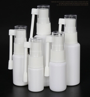 Vente en gros de flacons pulvérisateurs en plastique HDPE à bec verseur blanc de 10 ml, 20 ml, 30 ml, flacon pulvérisateur pour le nettoyage nasal