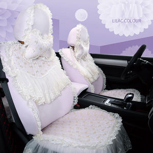 Housse de siège de voiture en dentelle complète et tendance, vente en gros d'usine, accessoires intérieurs faciles à nettoyer, décoration de coussin - Product Image 1