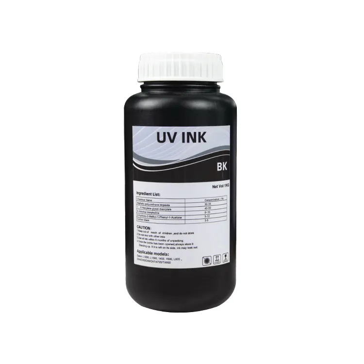 uv ink glass flexible uv ink cmyk uv ink Use For Epson XP600 DX5 DX7 Ricoh Gen4 Gen5 Printhead Flatbed Printing