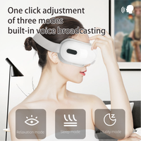 Vibrierender warmer beheizter Luftdruck Drahtloses vibrierendes Augen massage gerät mit Musik-Anti-Age-Augen massage gerät