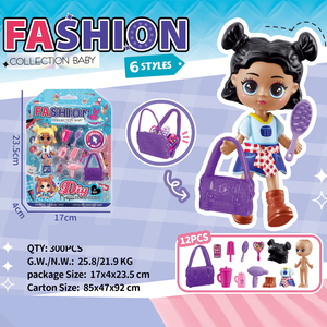 Mini muñecas para disfrazar con accesorios, bonito juego de figuras, juguete de simulación para niños, decoración interactiva para el hogar, regalo - Product Image 2
