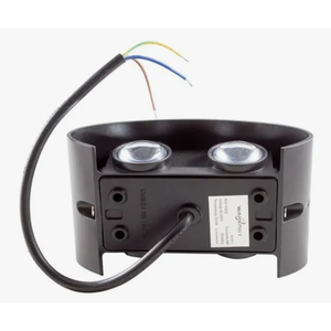 8W LED Flying bozzress lampada da parete esterna finitura nera con luce calda per esterni - Product Image 5