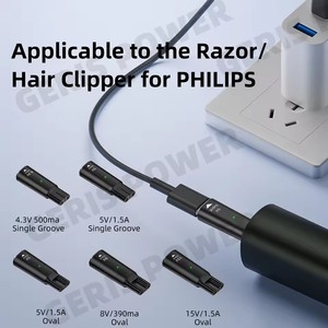 Adaptador <span class=keywords><strong>de</strong></span> Corriente USB C a CC <span class=keywords><strong>de</strong></span> 4.3V 5V 8V 15V para Afeitadora <span class=keywords><strong>Philips</strong></span>, Conector <span class=keywords><strong>de</strong></span> Carga Rápida para Cortadora <span class=keywords><strong>de</strong></span> <span class=keywords><strong>Pelo</strong></span> Eléctrica - Product Image 4