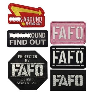 FAFO刺繍パッチフック & ループバックパック用面白いパッチ戦術的なクールなフックパッチベストバッグ - Product Image 1