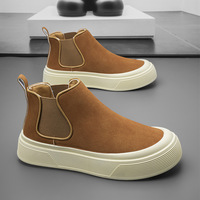 Chaussures décontractées à enfiler pour hommes, nouvelles baskets polyvalentes rehaussantes, semelle souple antidérapante, noires, tendance