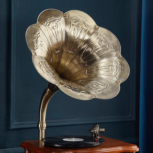 Tourne-disque <span class=keywords><strong>vinyle</strong></span> filaire avec Bluetooth, phonographe vintage classique, haut-parleur pour disque <span class=keywords><strong>vinyle</strong></span> avec pieds, plateau tournant pour <span class=keywords><strong>vinyle</strong></span> avec cuivre - Product Image 3
