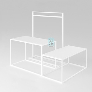Toko ritel pakaian rak pajangan garmen rak baju desain Interior furnitur toko pakaian - Product Image 1