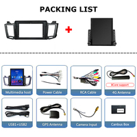 Écran Tesla vertical de 9,7 pouces, autoradio Android pour Toyota RAV4 RAV 4 2012-2018, Car-play, navigation GPS, lecteur multimédia