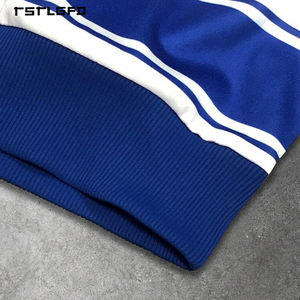 Sudadera con Capucha Azul Marino con Estampado Gráfico Grande Estilo Hiphop, Diseño Cuadrado Y2K - Product Image 2