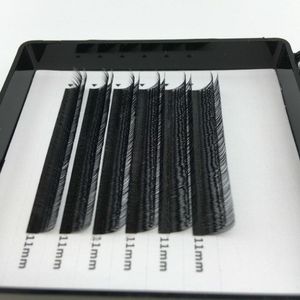 निजी लेबल जापान फैक्टरी मिंक व्यक्तिगत रेशम फ्लैट lashes डबल परत lashes - Product Image 3