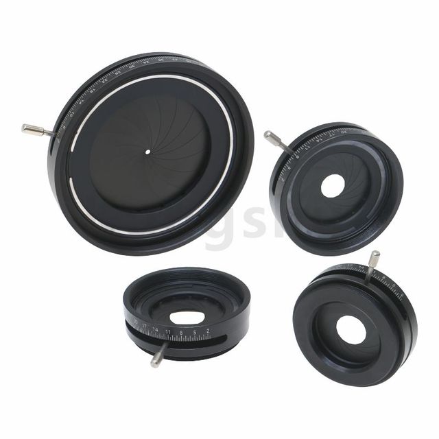SM Threaded Lever-Actuated Variable Aperture Adjustable Iris Diaphragm for Microscope
