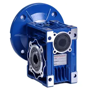 ขนาดเล็กหนอนเกียร์มอเตอร์ 1 10 เกียร์อัตราส่วน NMRV40 หนอนเกียร์ speed reducer