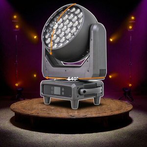 Lo último profesional DMX 37PCS * 15W LED Stage Light RGBW Disco Light Moving Head Wash Zoom para fiestas en casa - Product Image 3