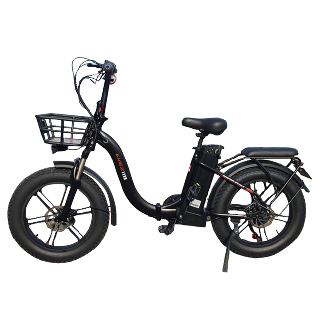 Urban Recreational 20-Inch Fat Tire Electric Folding City Bicycle 48V Smart Electronic Men/Women's Bike for Commute & Leisure