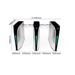 Zento Bán hàng nóng OEM ODM kiểm soát truy cập turnstile nhà máy tùy chỉnh QR Mã Vân tay nhận dạng khuôn mặt cho thẻ Flap turnstile - Product Image 6