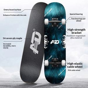 Mouvements de patinage urbain simples <span class=keywords><strong>pour</strong></span> débutants, <span class=keywords><strong>pour</strong></span> enfants et adultes. Planche à roulettes double face AD - Product Image 2
