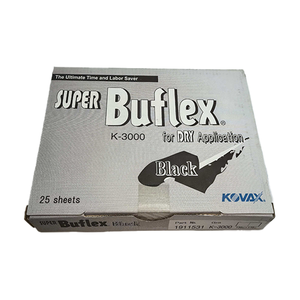 Discos Abrasivos Redondos Kovax Super-Tack Buflex, Paquete de 25, para Aplicación en Seco, el Ahorro Definitivo de Tiempo y Esfuerzo, Papel de Lija - Product Image 1