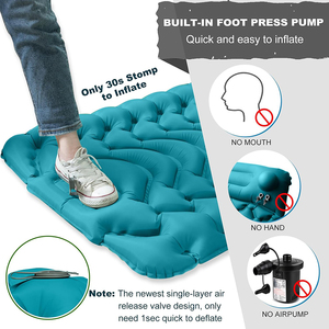 <span class=keywords><strong>Tapis</strong></span> <span class=keywords><strong>gonflable</strong></span> durable et imperméable <span class=keywords><strong>de</strong></span> 8 cm d'épaisseur, avec pompe à pied intégrée <span class=keywords><strong>pour</strong></span> le camping en extérieur - Product Image 6