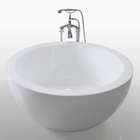 Fiable Et Bon Marché À La Maison Rond Dépôt Baignoires Bains À Remous De Luxe en Acrylique de Petite Taille baignoire autoportante