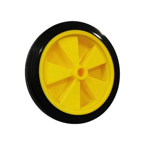 Nouvelle roue de chariot industrielle à roulement fixe en caoutchouc massif de 12 pouces pour chariot à outils - Product Image 2
