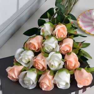 Rosa Artificiale <span class=keywords><strong>di</strong></span> Alta Qualità in Seta a Stelo Singolo per Decorazioni <span class=keywords><strong>di</strong></span> Matrimoni, Casa, Hotel e <span class=keywords><strong>San</strong></span> <span class=keywords><strong>Valentino</strong></span> - Product Image 2