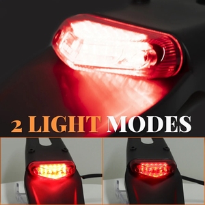 Soporte de matrícula para guardabarros trasero de motocicleta con lámpara de freno LED 12V para <span class=keywords><strong>Enduro</strong></span> Dirt Bike para Suzuki Kawasaki lámpara de freno - Product Image 4