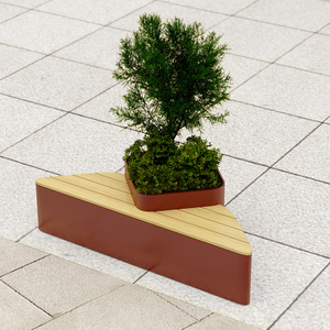 Asiento Público Único con Macetero, Asientos Artísticos de Fibra de Vidrio Personalizados, Mobiliario de Paisaje para Atracciones Turísticas - Product Image 5
