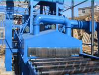 Machine de sablage traversant pour le sablage des profilés en aluminium